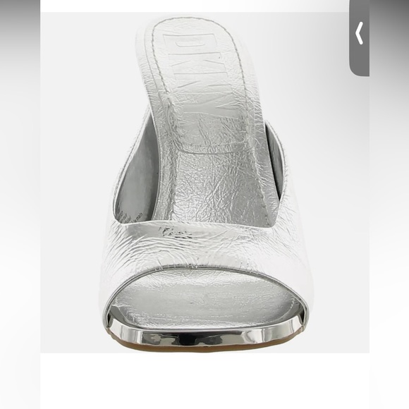 DKNY Anya Crackle Square Toe Metallic Sandal - Picture 3 of 6